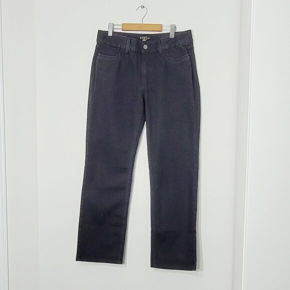 Riders by Lee Women's Black Jeans Cotton Blend Mid Rise Straight Leg Denim - Picture 1 of 12